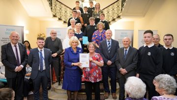 Duchess of Cornwall joins Treharris care home Residents for royally good poetry afternoon